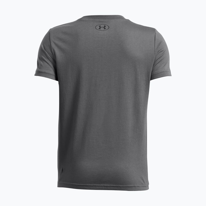 Kinder-Shirt Under Armour Sportstyle Left Chest pitch gray/black 2