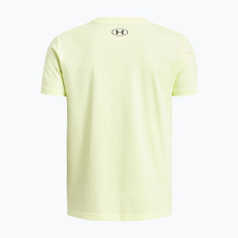 Kinder T-Shirt Under Armour Sportstyle Left Chest yellow 2