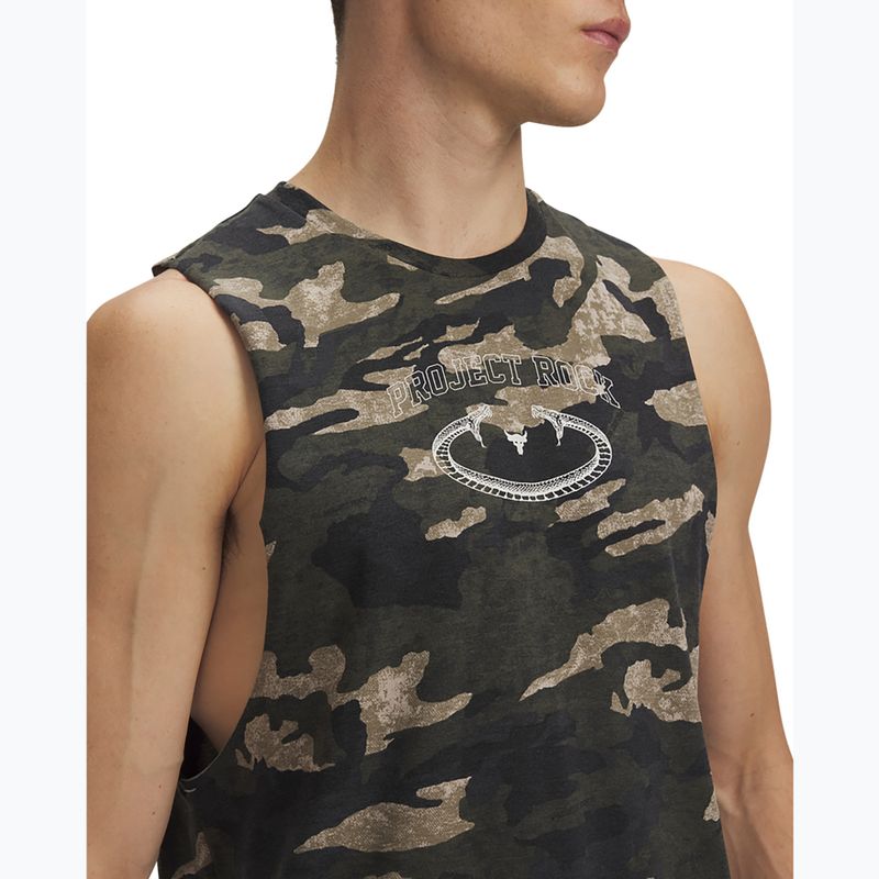Unter Armour Männer Projekt Rock Camo Tank Stadt khaki/barock grün/weiß Ton T-Shirt 3