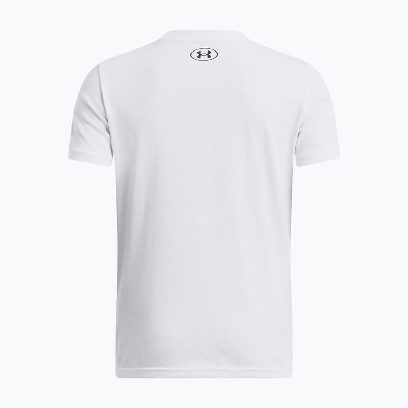 Kinder T-Shirt Under Armour Sportstyle Left Chest white 2