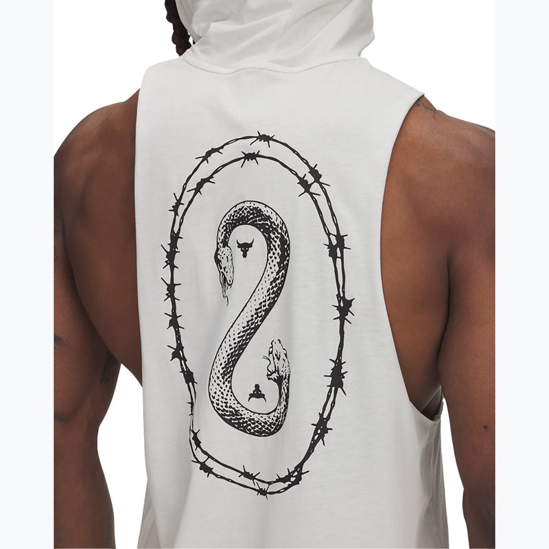 Hoodie Sweatshirt Herren Under Armour Project Rock Snake SL white clay / black / white 3