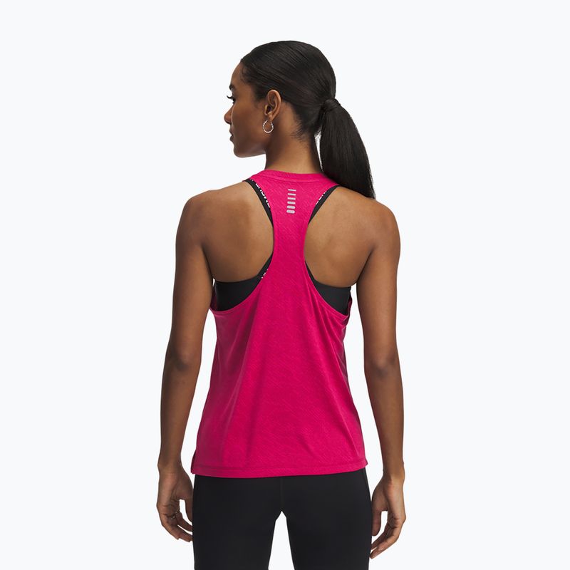 Lauf Tank Top Damen Under Armour Launch Camo Singlet shaded fuchsia/reflective 2