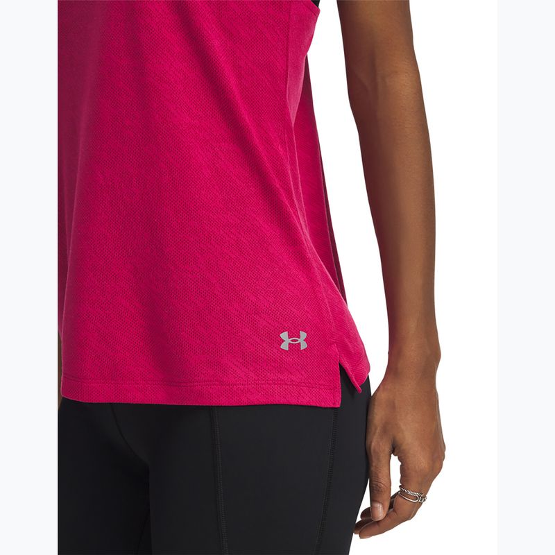 Lauf Tank Top Damen Under Armour Launch Camo Singlet shaded fuchsia/reflective 3