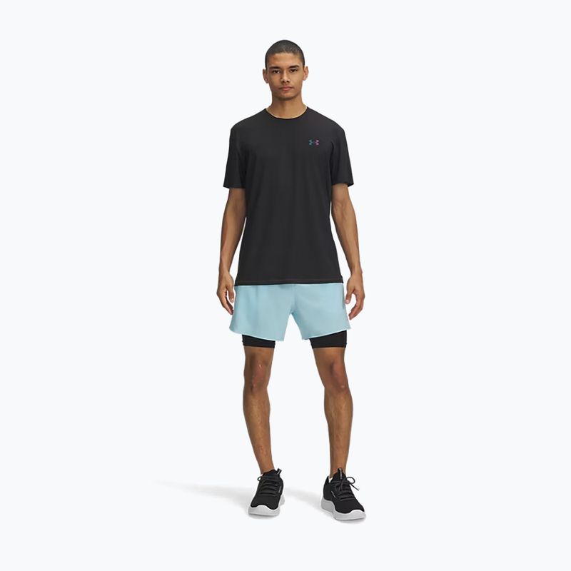Herren-Shorts Under Armour Peak Woven 2in1 stream/black 2