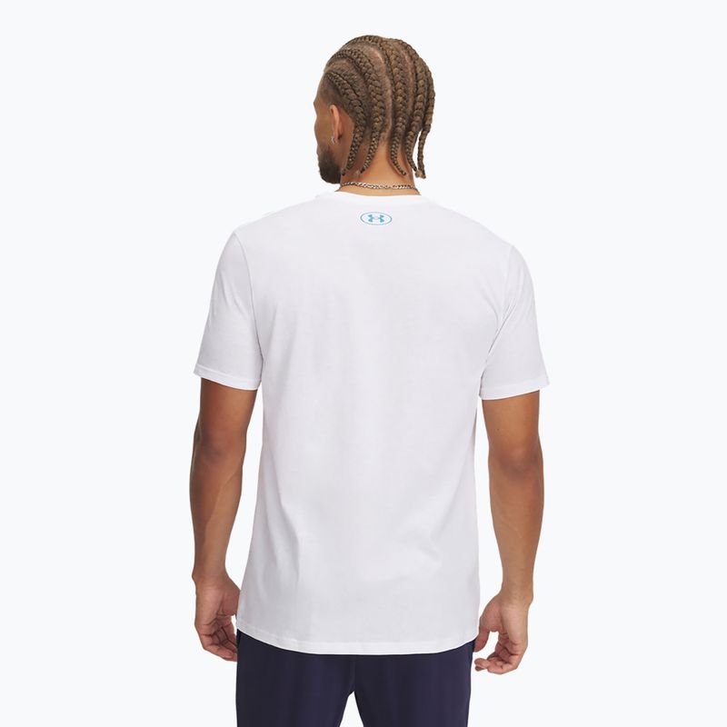 Shirt Herren Under Armour LC Fly In Logo white/ether blue 2