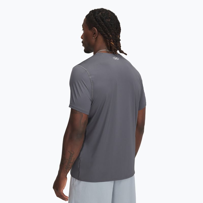 Trainingsshirt Herren Under Armour HeatGear Fitted castlerock/white 2