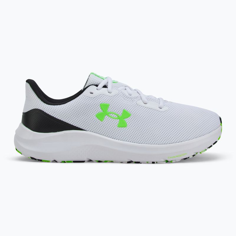 Laufschuhe Herren Under Armour Charged Pursuit 4 white/black/hyper green 2
