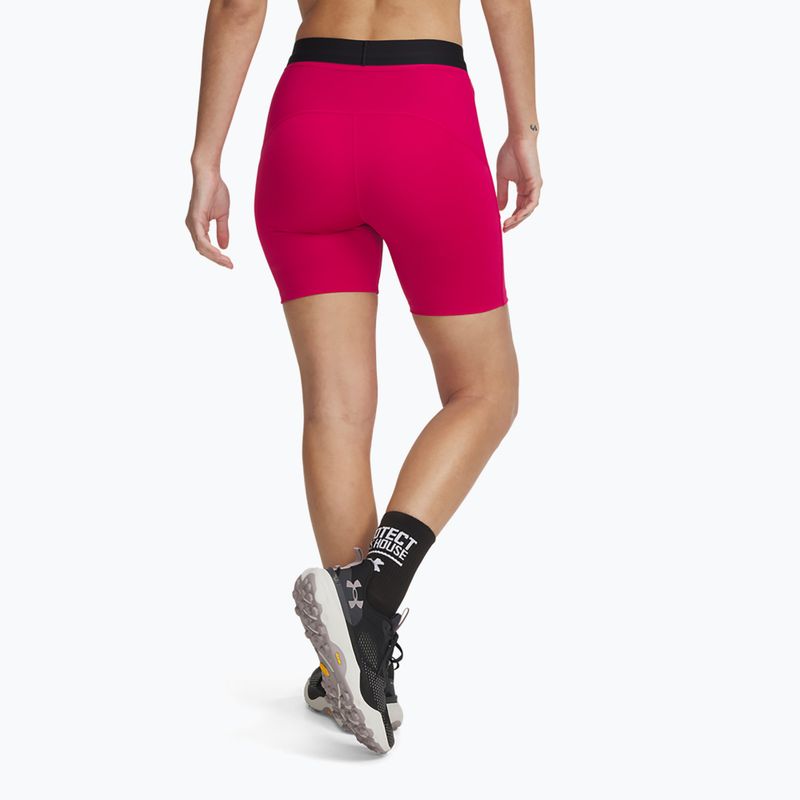 Damen-Shorts Under Armour Trail Run Fitted shaded fuchsia/black 7