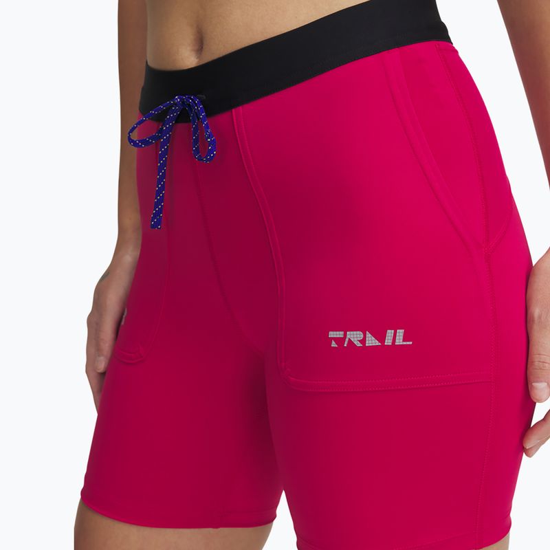 Damen-Shorts Under Armour Trail Run Fitted shaded fuchsia/black 8