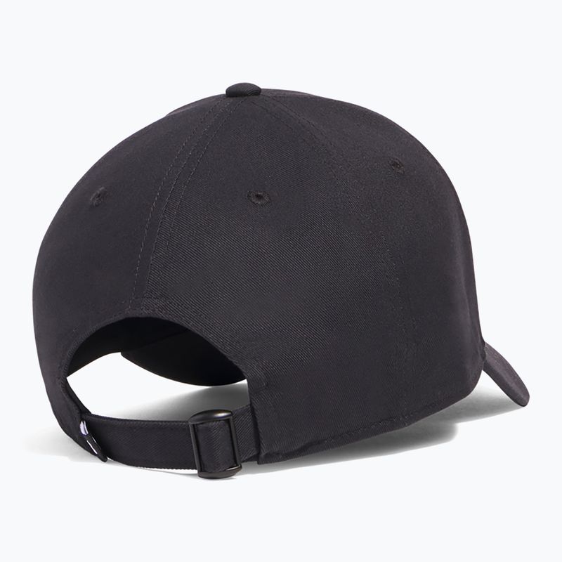 Under Armour Sportstyle Metal Einstellbare schwarz/silberne Herren Baseballkappe 2