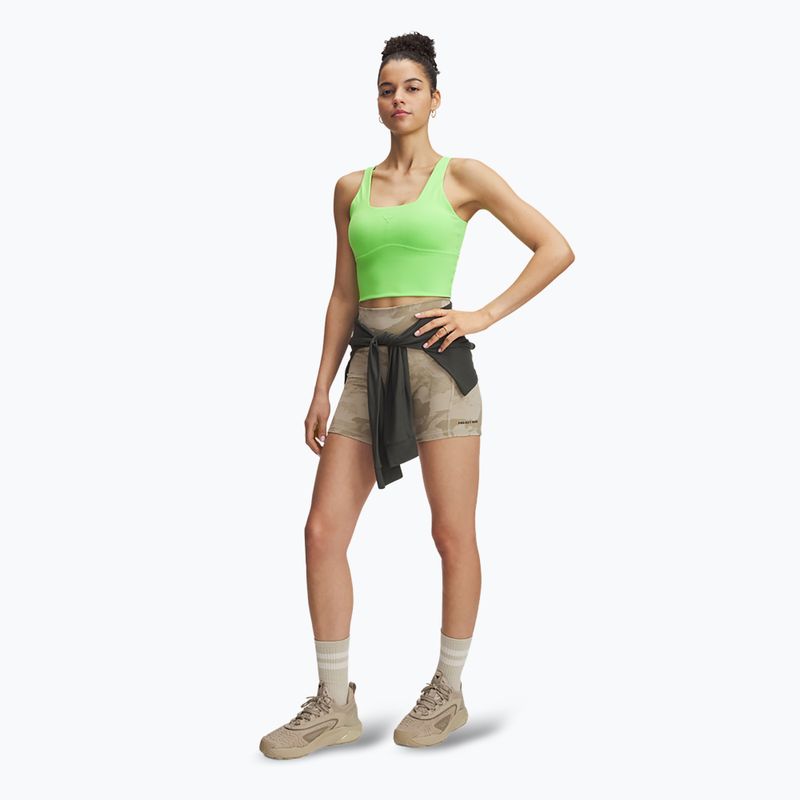 Trainingsshorts Damen Under Armour Project Rock Middy city khaki / black 2