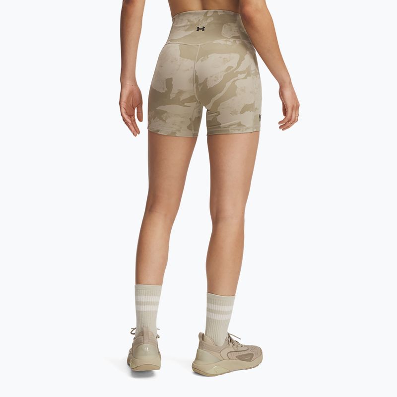 Trainingsshorts Damen Under Armour Project Rock Middy city khaki / black 3