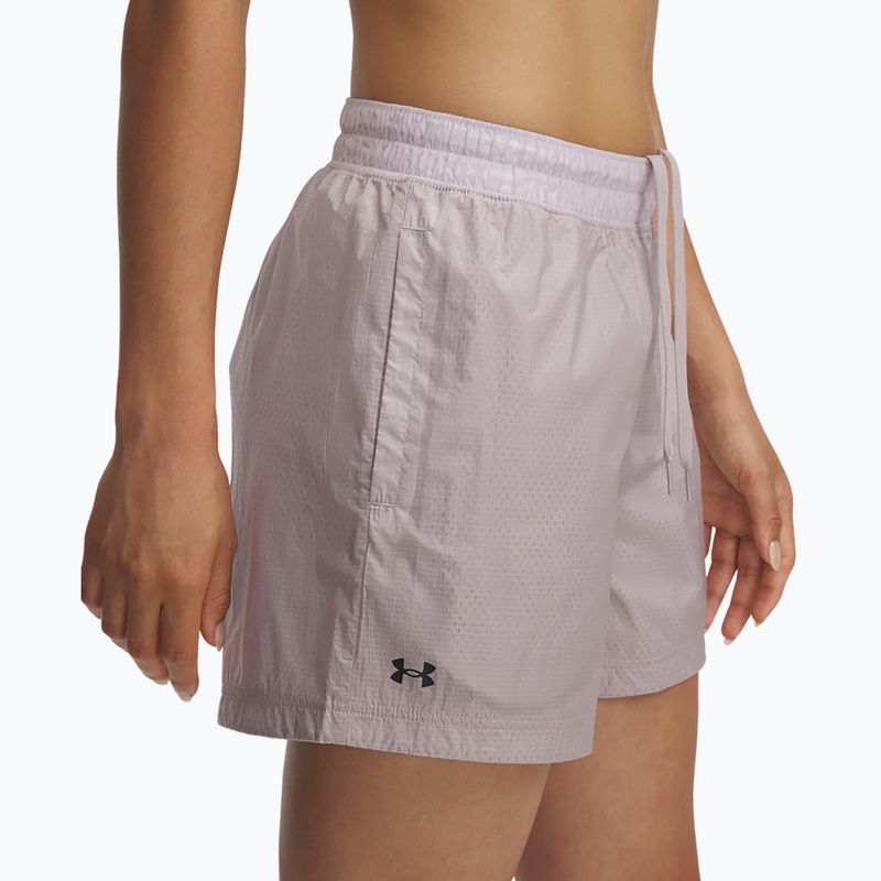 Damen Shorts Under Armour Rival Woven gray dawn/black 4