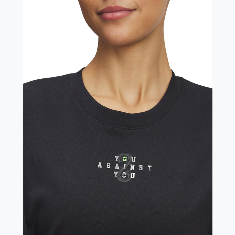 Shirt Damen Under Armour Project Rock Campus black/white clay/hyper green 3