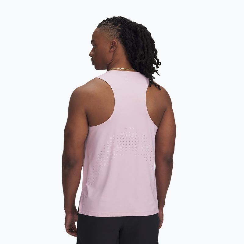 Lauf Tank Top Herren Under Armour Launch Elite Singlet prime pink/reflective 2