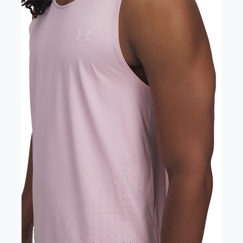 Lauf Tank Top Herren Under Armour Launch Elite Singlet prime pink/reflective 3