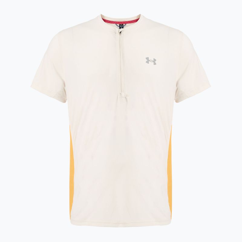 Laufshirt Herren Under Armour Trail Run Zip stone/noble gold/reflective