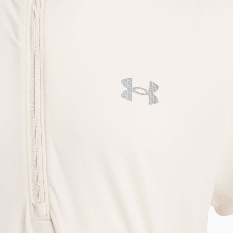 Laufshirt Herren Under Armour Trail Run Zip stone/noble gold/reflective 3