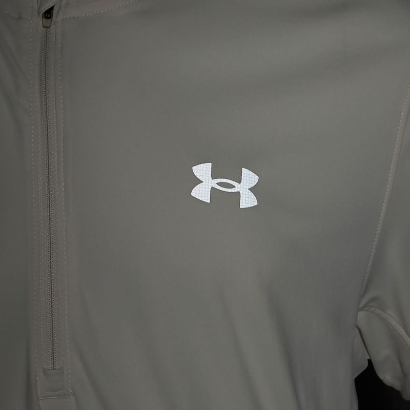 Laufshirt Herren Under Armour Trail Run Zip stone/noble gold/reflective 6