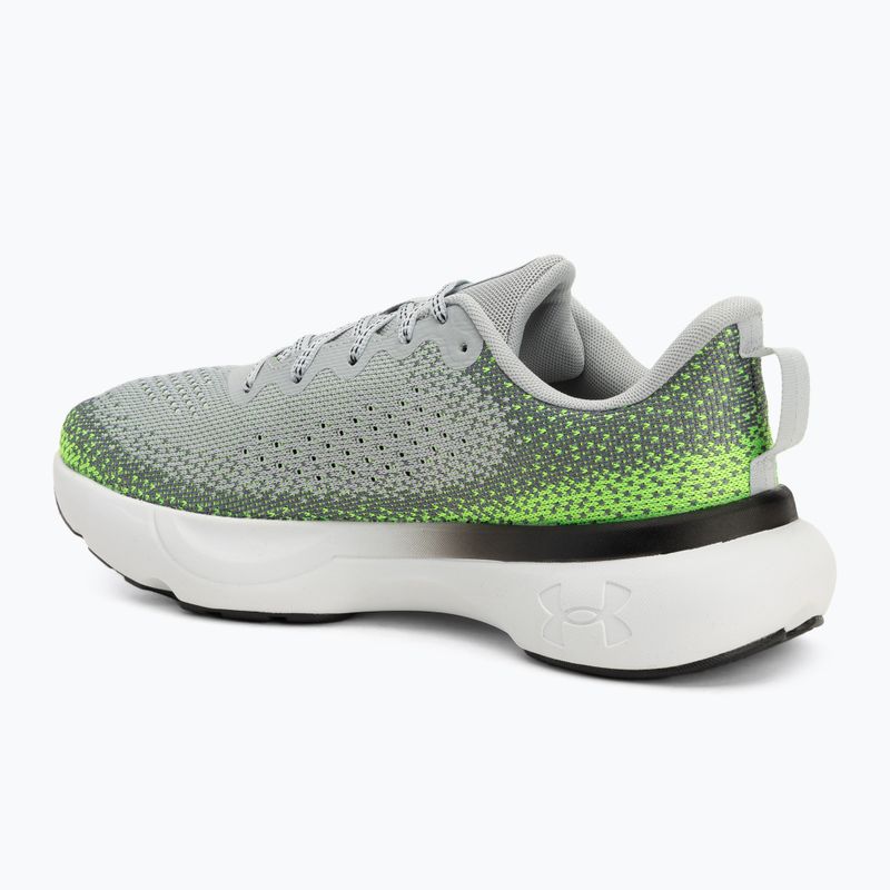 Laufschuhe Herren Under Armour Infinite mod gray/hyper green/black 3