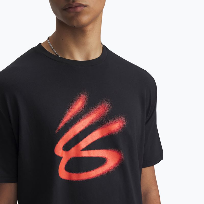 Basketball-Shirt Under Armour Curry Playable 1 Tee black/fire 3