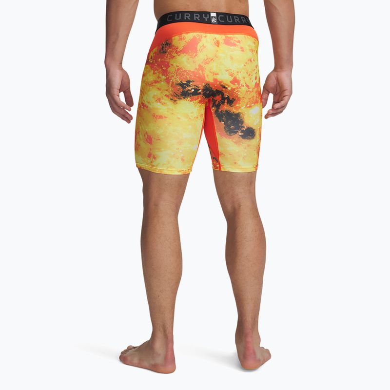 Shorts Herren Under Armour Curry HeatGear Printed fire / black 3