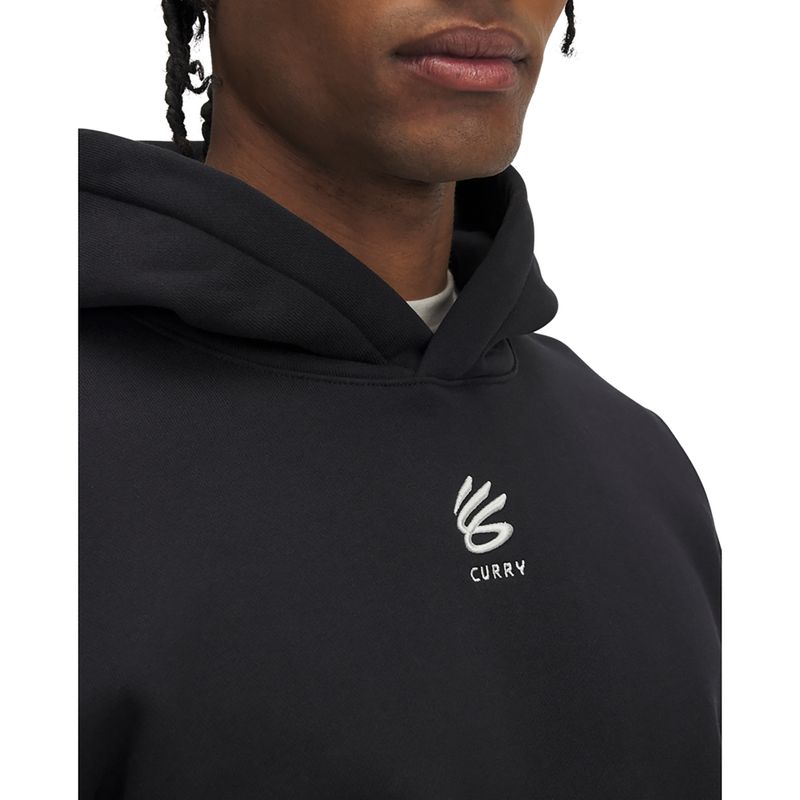 Hoodie Sweatshirt Herren Under Armour Curry Splash Hoodie black / white clay 3