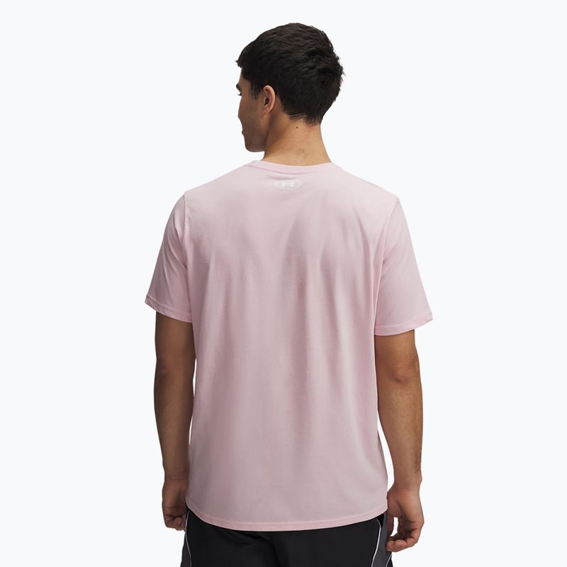 Shirt Herren Under Armour Sportstyle Left Chest prime pink/white 2