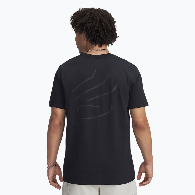 Basketball-Shirt Herren Under Armour Curry Heavyweight Trend Tee black/black 2
