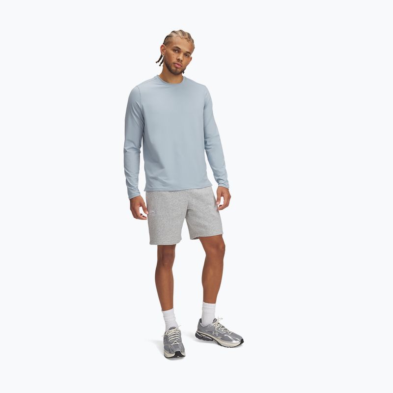 Under Armour Icon Fleece Herrenshorts mod gray light heather/white 2
