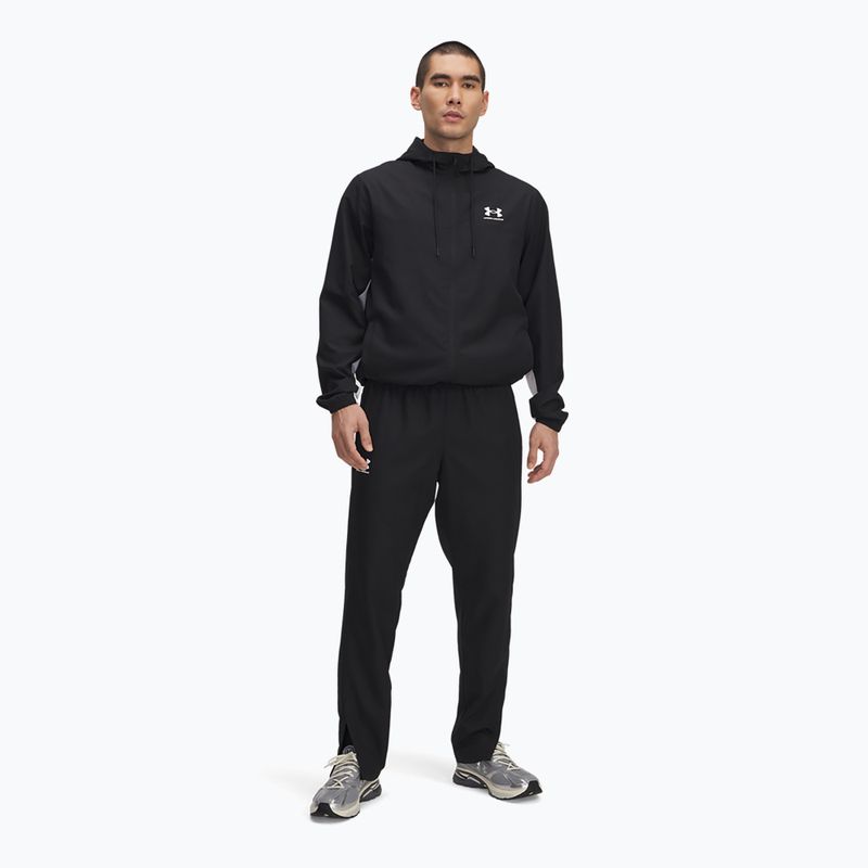 Hose Herren Under Armour Rival Woven Windbreaker Pant black/black/white 2