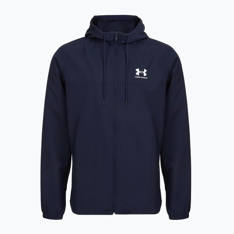 Jacke Herren Under Armour Rival Woven Windbreaker midnight navy/midnight navy/white 3