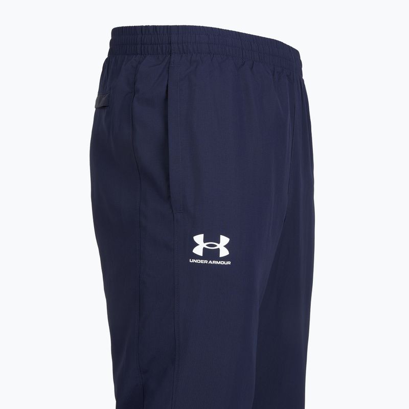 Hose Herren Under Armour Rival Woven Windbreaker Pant midnight navy/midnight navy/white 6