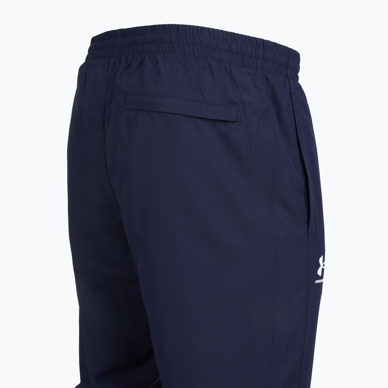 Hose Herren Under Armour Rival Woven Windbreaker Pant midnight navy/midnight navy/white 7