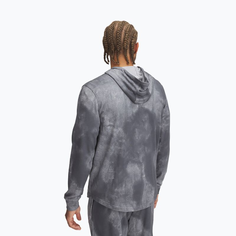Hoodie Sweatshirt Herren Under Armour Rival Terry Printed castlerock/onyx white 2
