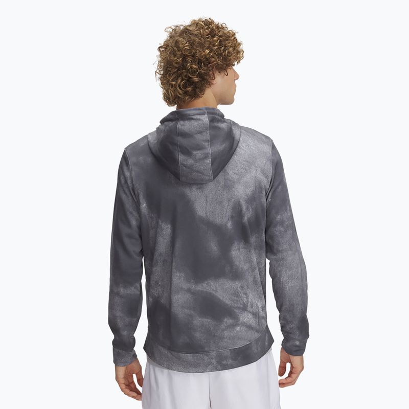 Hoodie Sweatshirt Herren Under Armour Rival Terry Printed FZ castlerock/onyx white 2