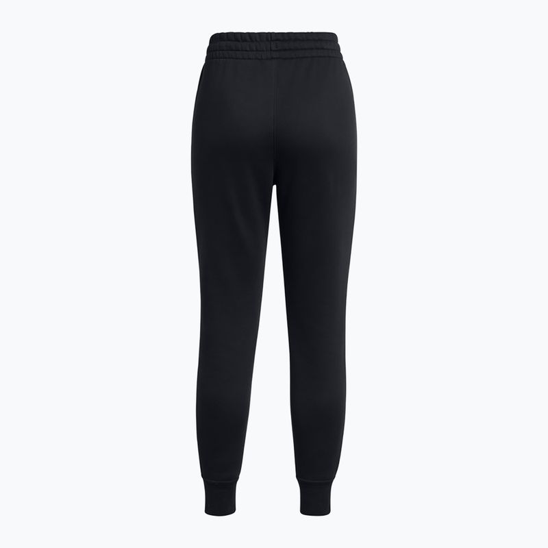 Damenhose Under Armour Icon Fleece Jogger black/black/white 2
