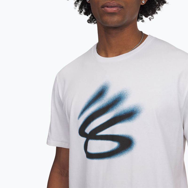 Basketball-Shirt Under Armour Curry Playable 1 Tee white/black 3