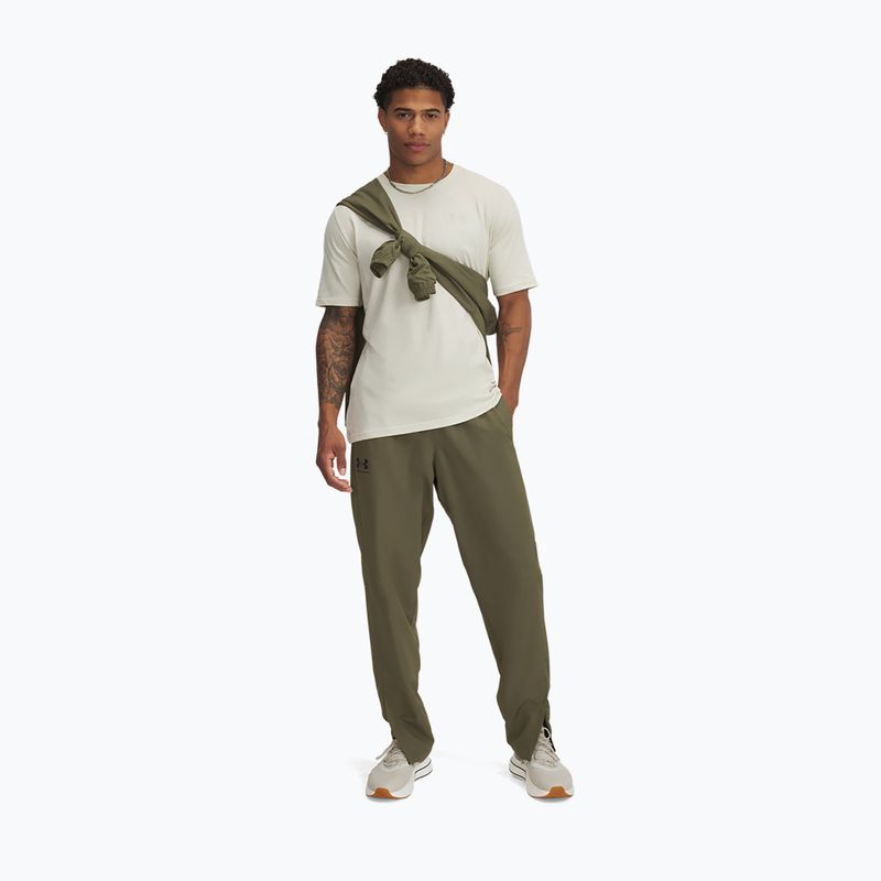 Herren-Trainingshose Under Armour Rival Woven Windbreaker Pant marine od green/marine od green/black 2