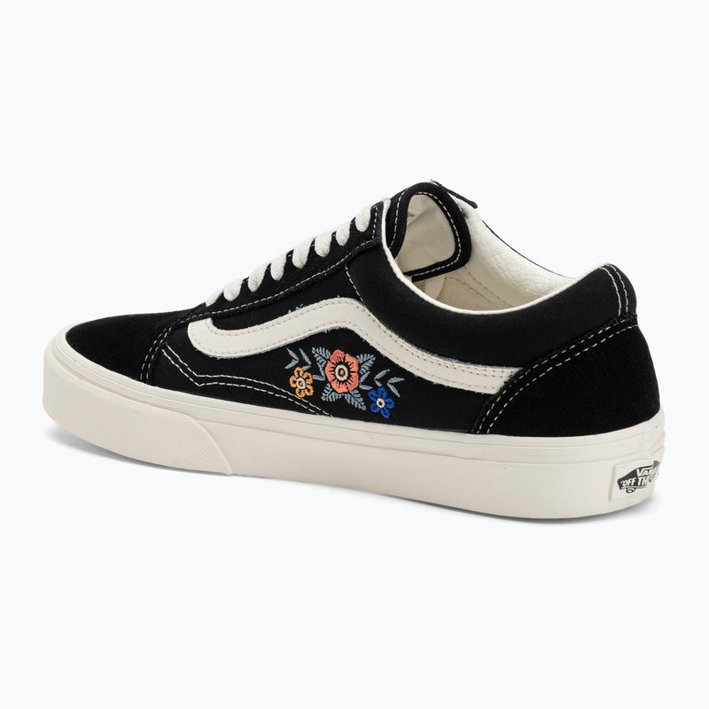 Vans Old Skool schwarz floral Schuhe 3