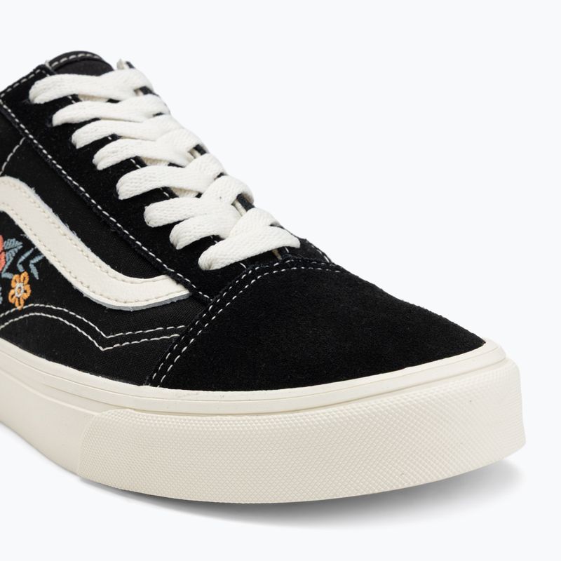 Vans Old Skool schwarz floral Schuhe 7
