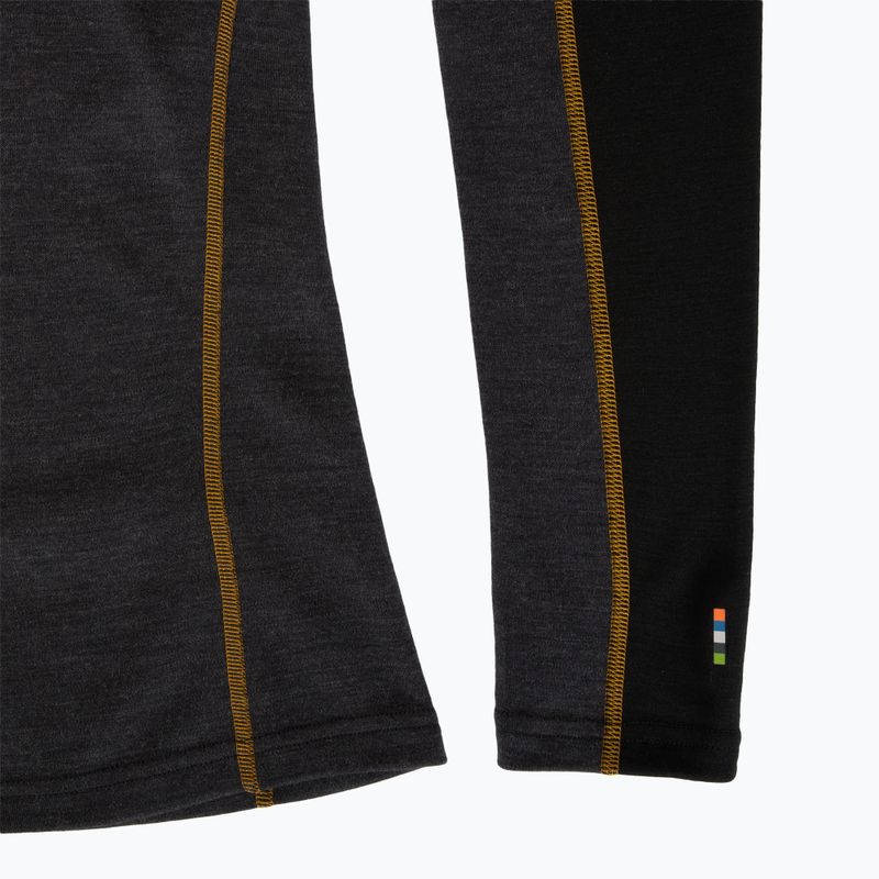 Thermo-Longsleeve Herren Smartwool Classic Thermal Merino Base Layer Colorblock Crew Boxed charcoal/honey gold 7