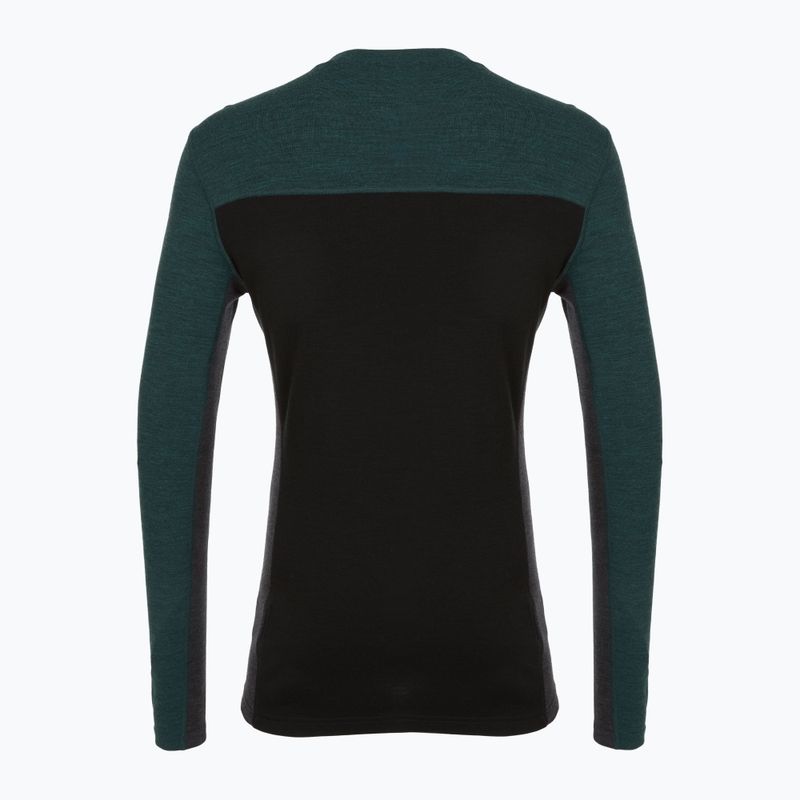 Thermo-Longsleeve Herren Smartwool Classic Thermal Merino Base Layer Colorblock Crew Boxed twilling blue/black 4