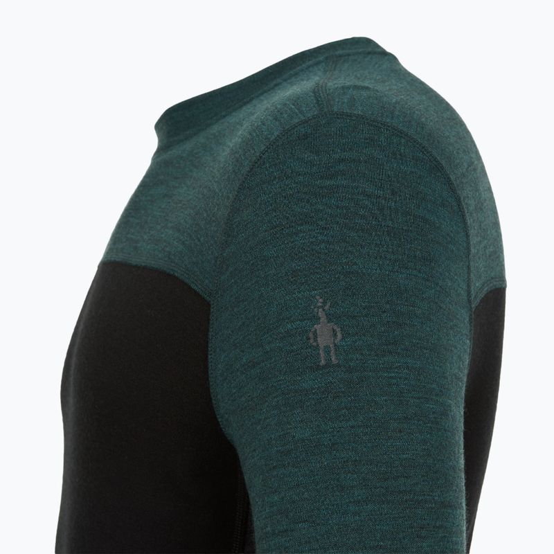 Thermo-Longsleeve Herren Smartwool Classic Thermal Merino Base Layer Colorblock Crew Boxed twilling blue/black 5