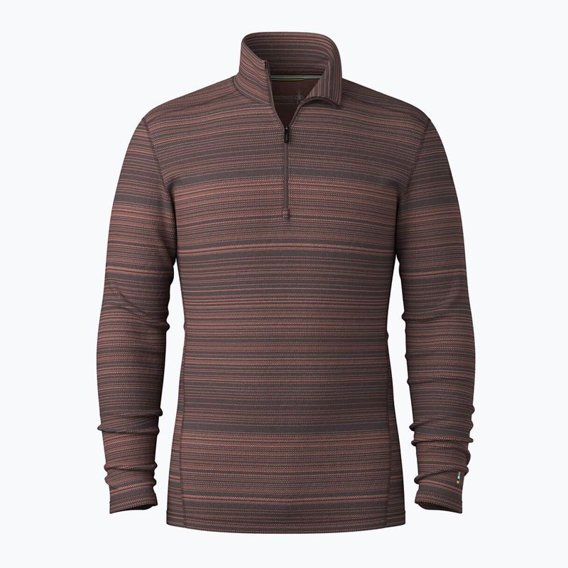 Herren Thermo-Sweatshirt Smartwool Classic Thermal Merino Base Layer 1/4 Zip Boxed in der Farbe Mink Color Shift 3