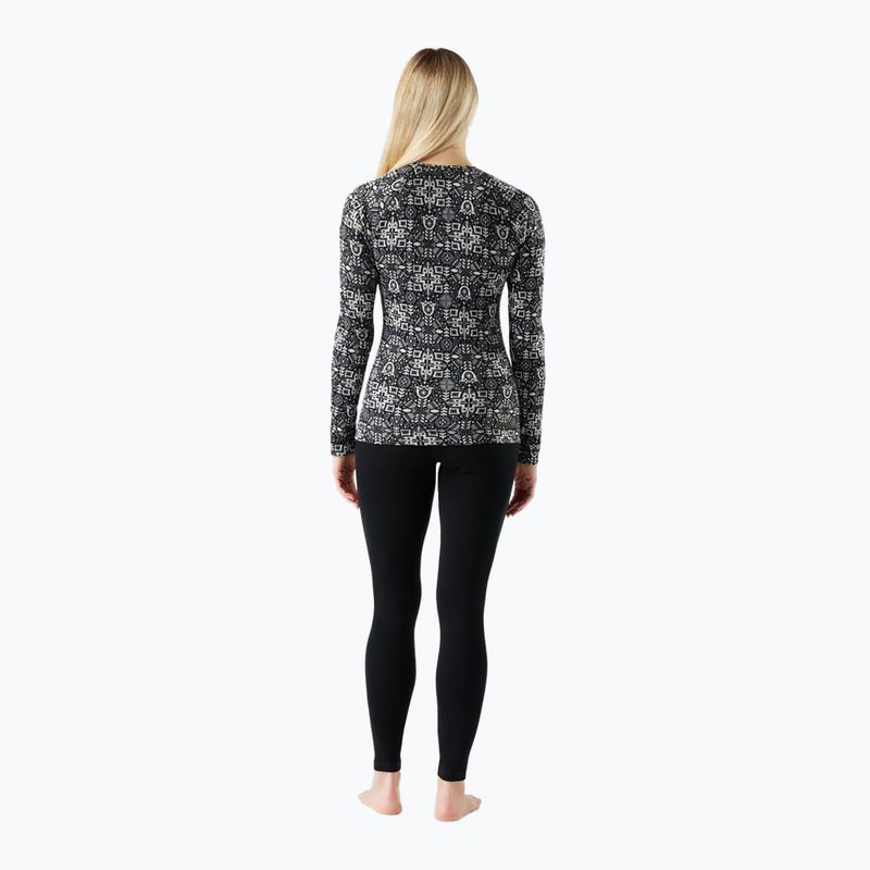 Damen-Thermoaktivshirt Smartwool Merino 250 Baselayer Crew Boxed black deco floral 2
