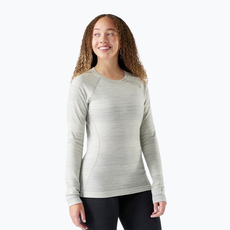 Damen Thermo-Langarmshirt Smartwool Merino 250 Baselayer Crew Boxed in hellgrauer Farbnuance