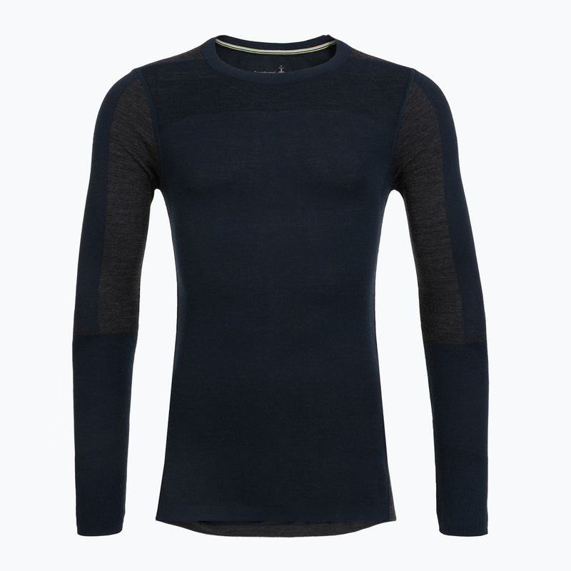 Herren-Thermoaktivshirt Smartwool Intraknit Thermal Merino Baselayer Colorblock Crew deep navy/charcoal