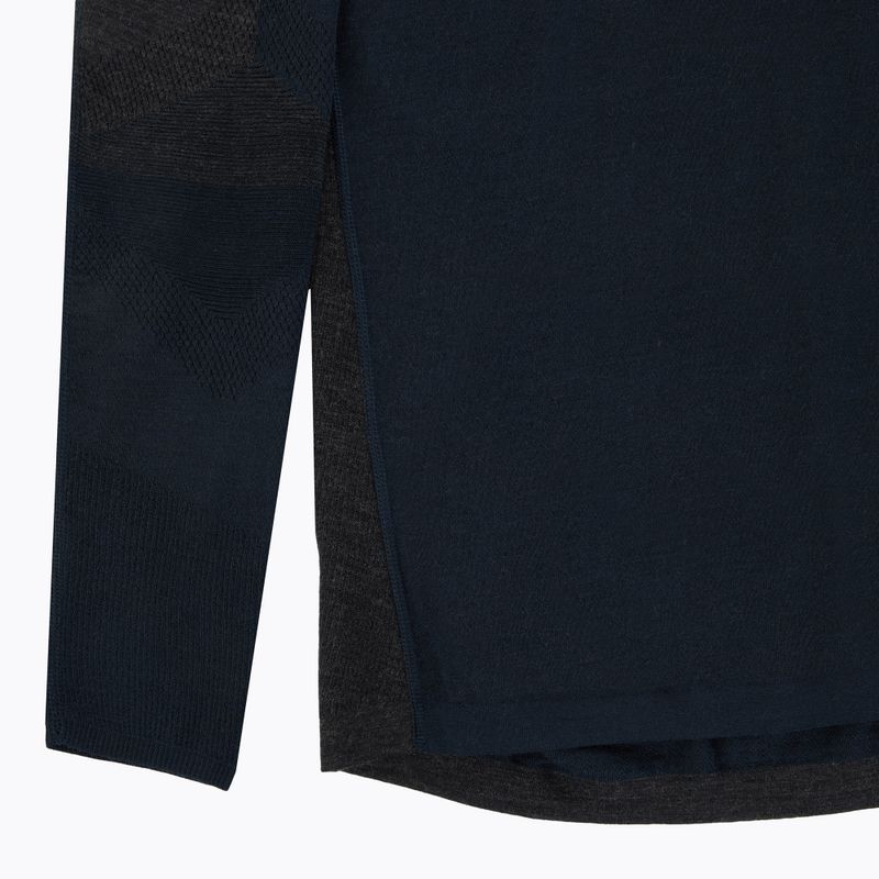 Herren Thermo-Longsleeve Smartwool Intraknit Thermal Merino Baselayer Colorblock Crew deep navy/charcoal 3