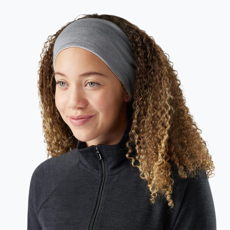 Smartwool Thermal Merino Reversible Stirnband in hellgrauer Farbverlauf 2